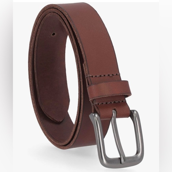 Boys M Timberland Brown Leather Belt - Picture 1 of 6